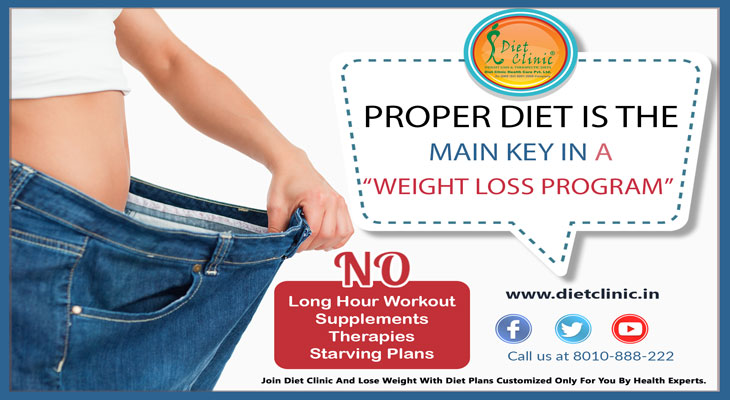 PROPER DIET IS THE MAIN KEY IN A WEIGHT LOSS PROGRAM